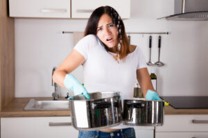 flooded kitchen