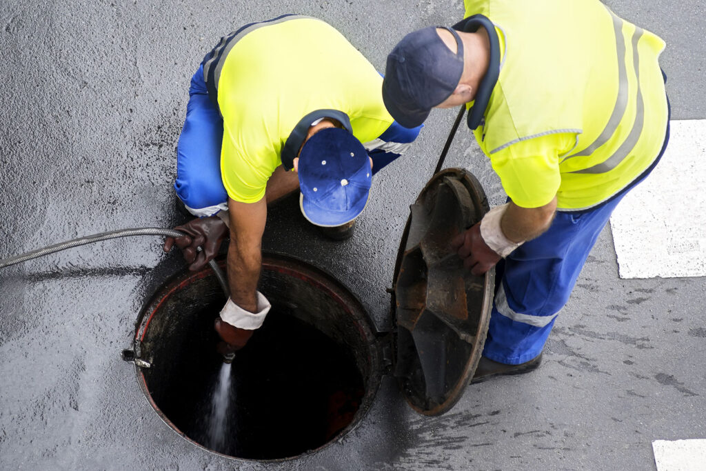 Water Jet Sewer Cleaning