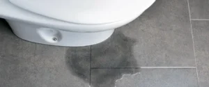 is toilet leaking at base an emergency​