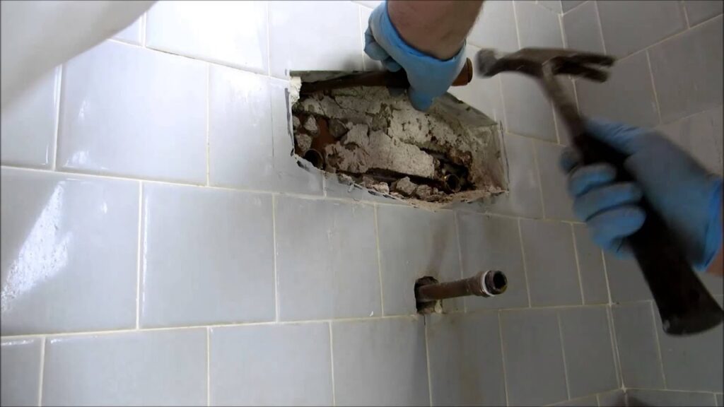 leaks under bathroom tiles