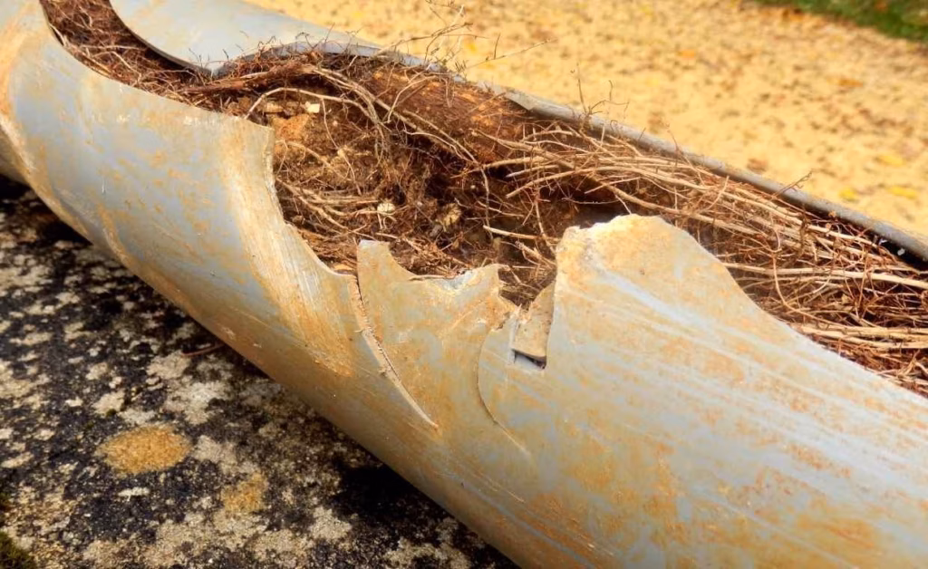 what dissolves tree roots in sewer lines